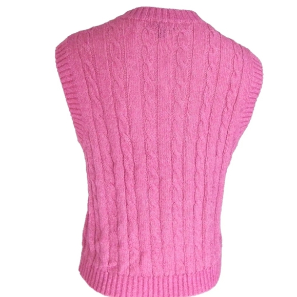 Current Air Angeline Cable Knit Sweater Vest Top - Picture 4 of 5